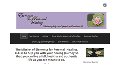 Desktop Screenshot of elementsforpersonalhealing.com
