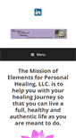 Mobile Screenshot of elementsforpersonalhealing.com